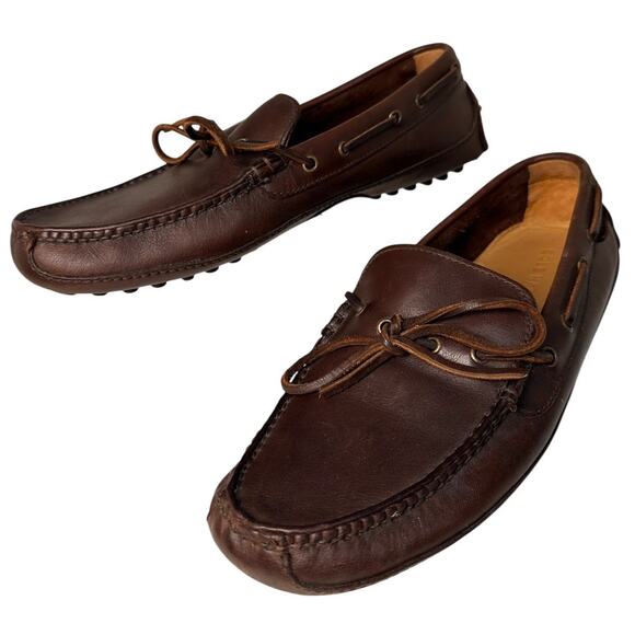 Cole Haan Grant Canoe Camp Moc Mens Sz 8 M Slip On Loafer Moro Brown Leather EUC - Picture 13 of 16